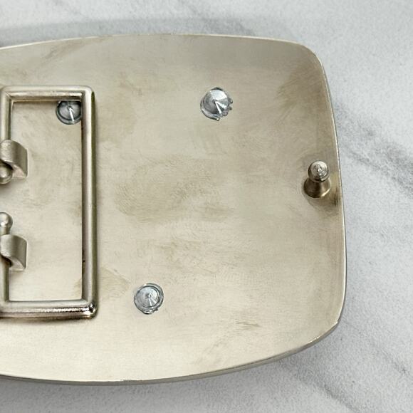 Letter U Initial Monogram Silver Tone Belt Buckle ✨ - Picture 7 of 14